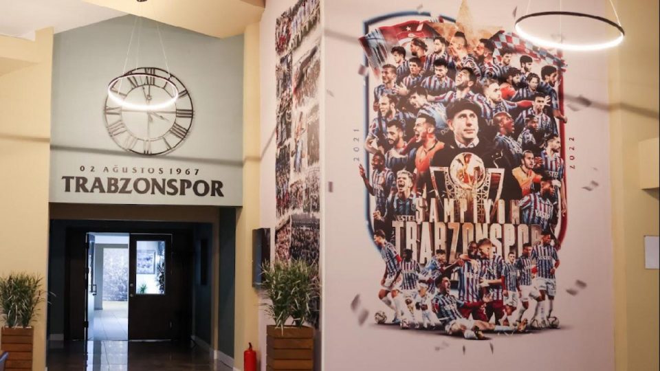 Trabzonspor’un yenilenen tesislerinde şampiyonluk vurgusu